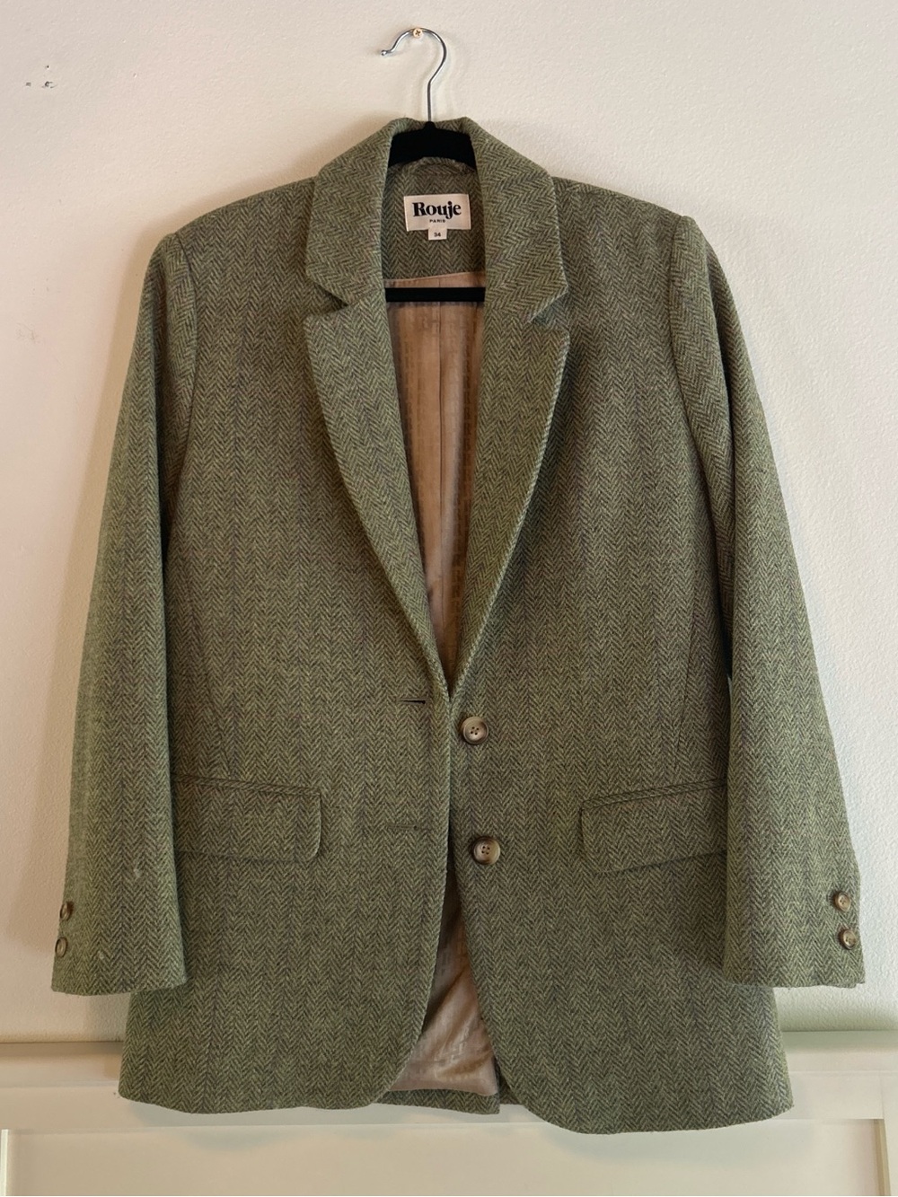 Rouje Jacques green blazer